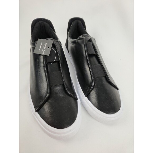 London Fog Francis Low Slip On Mens Size 12‎ Black Loafer Sneakers Casual Shoes - Picture 4 of 8